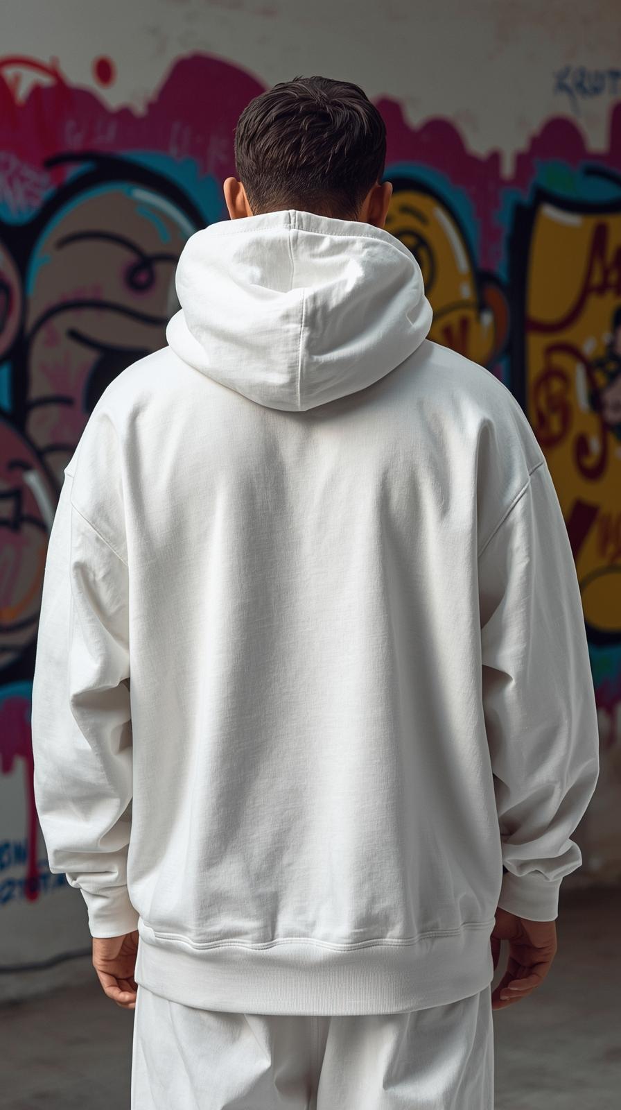 🌲 Explore Nature Oversized Hoodie – White