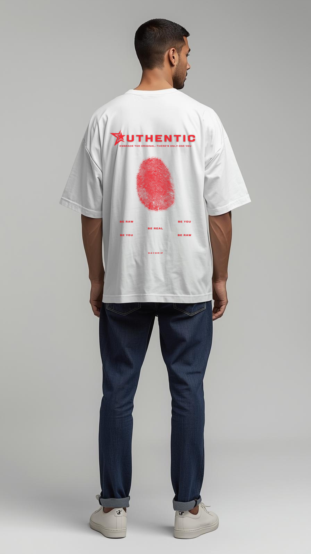 AUTHENTIC Fingerprint Tee | Be Raw. Be Real. Be You. 🔥