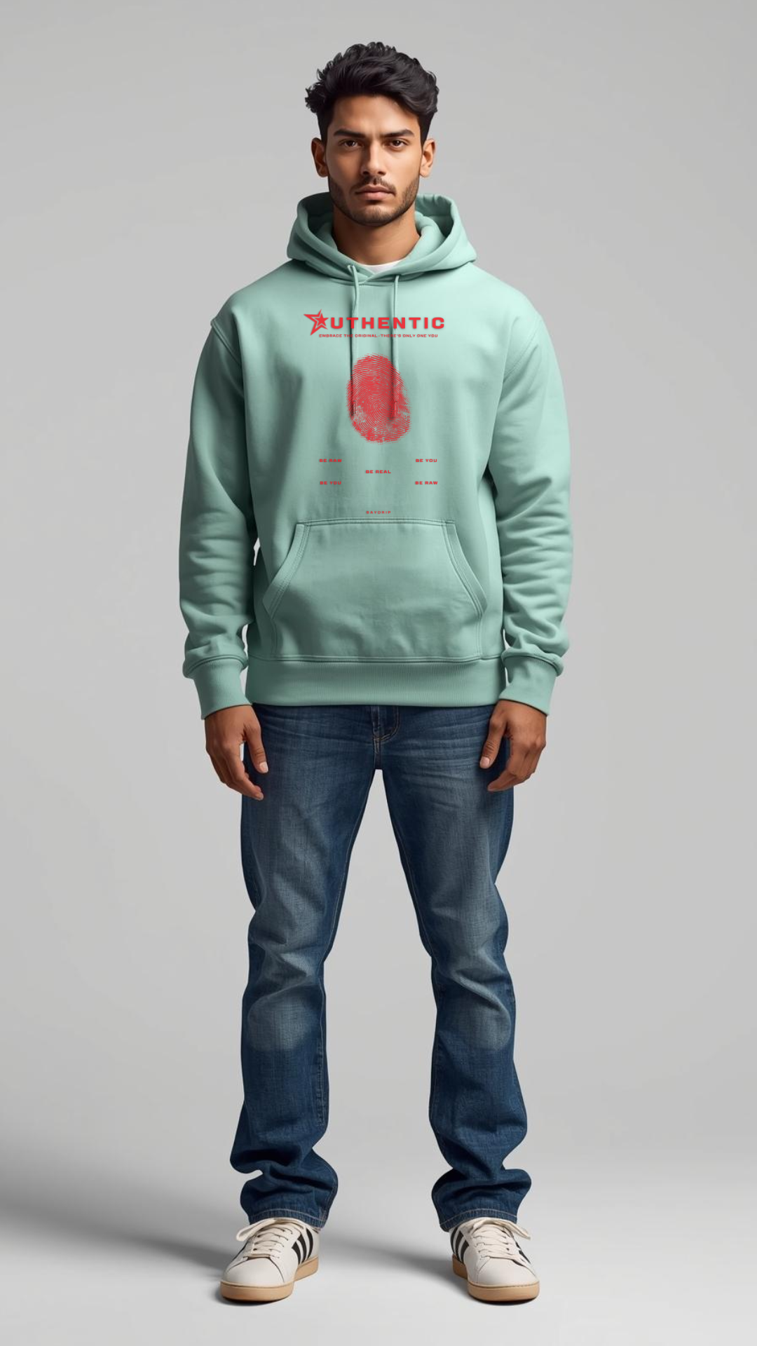 AUTHENTIC Fingerprint Hoodie | Be Raw. Be Real. Be You. 🔥