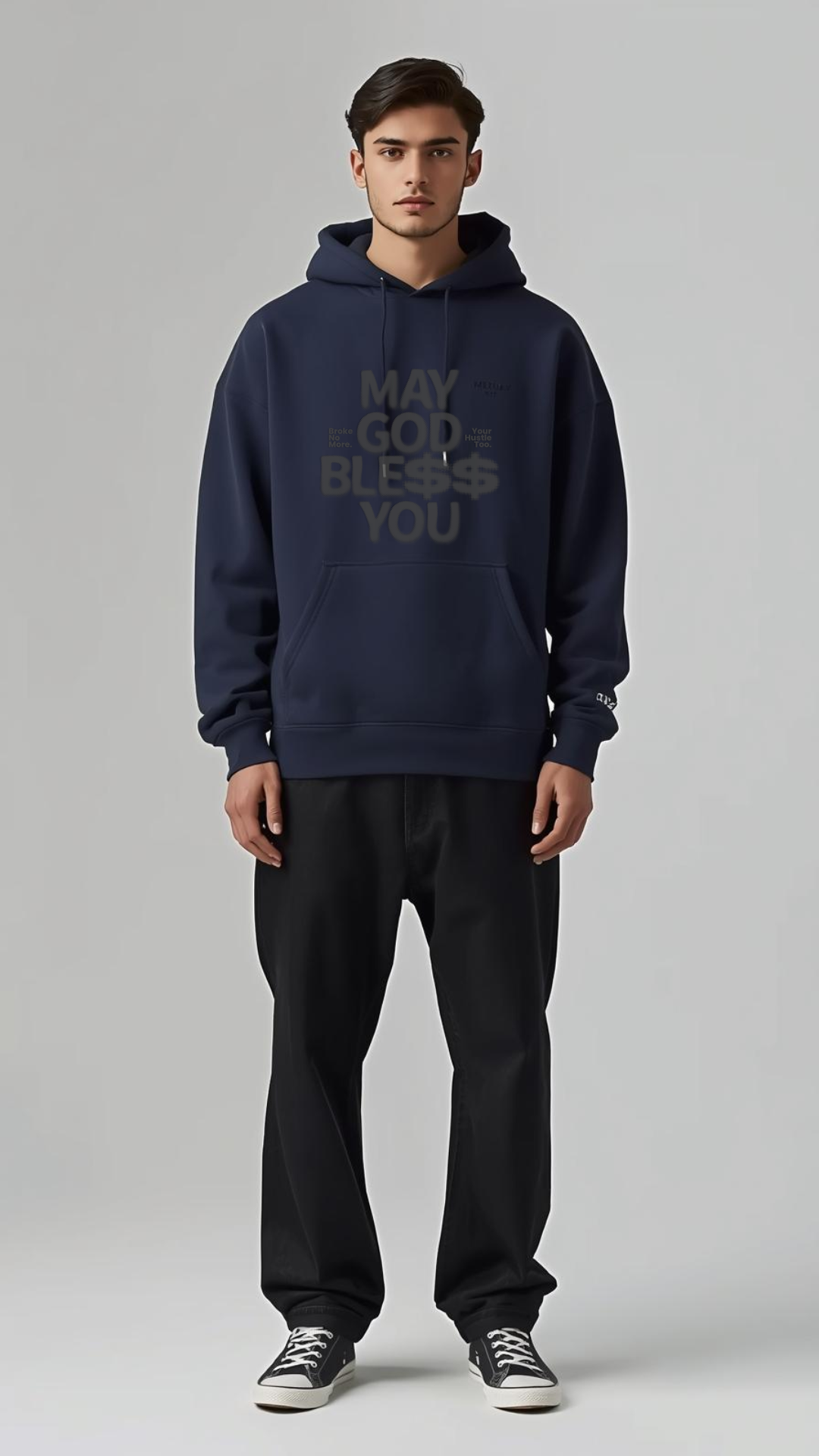 May God Ble$$ You Oversized Hoodie 💸 | Streetwear for the Hustlers & the Blessed