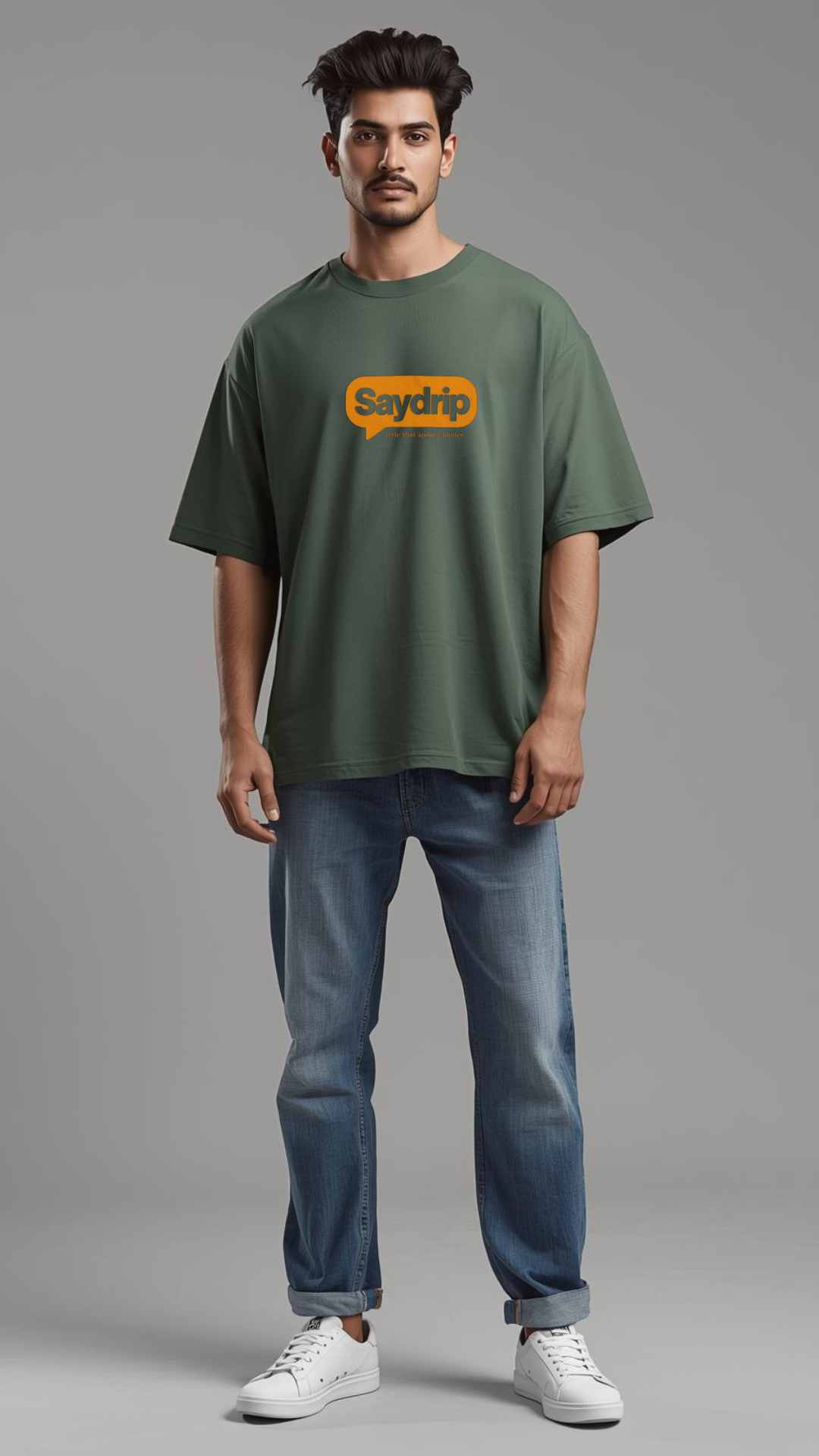 SayDrip “Savage 404” Oversized Graphic Tee – Style That Speaks Louder ⚡