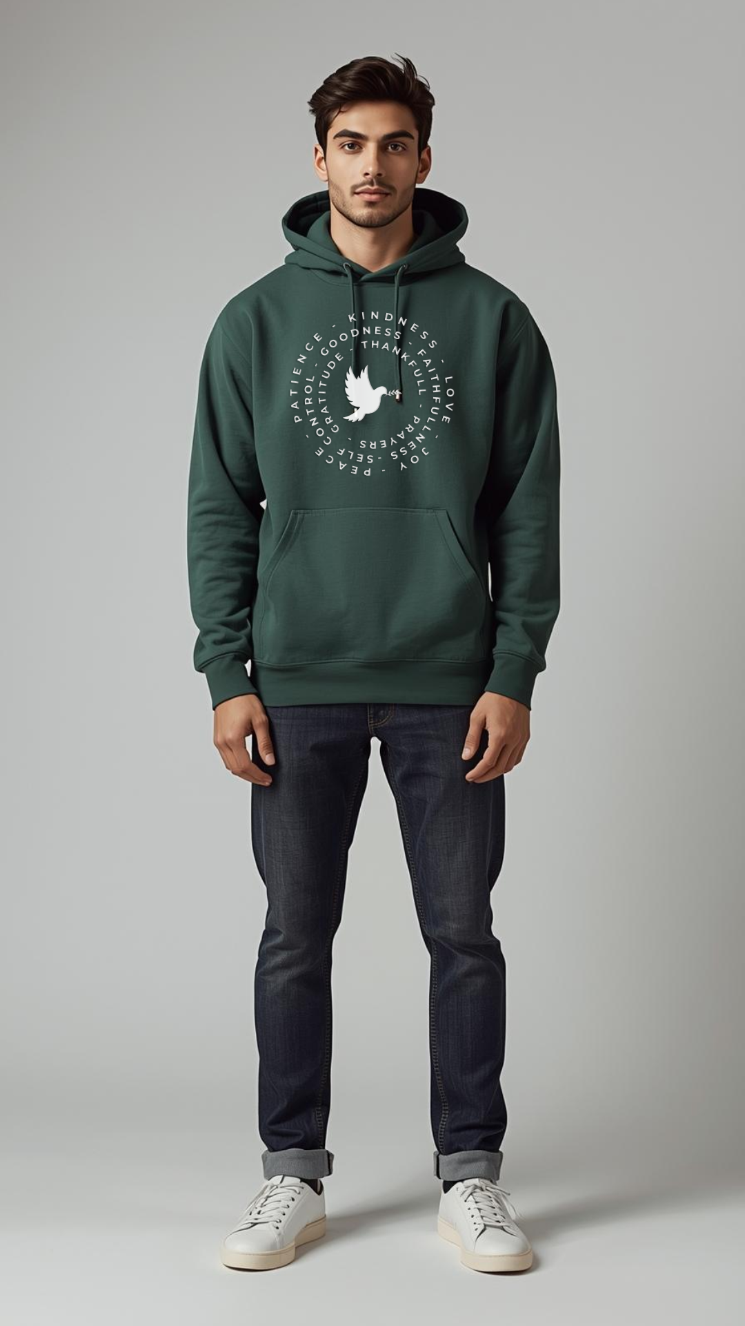 Spiritual Dove Hoodie ๐๏ธ โ Faith, Peace & Good Vibes in Every Thread