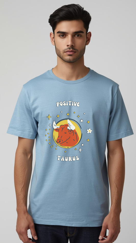 🐂 Positive Taurus Zodiac T-Shirt – Grounded & Strong ♉