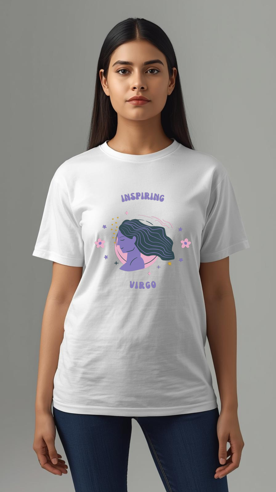 🌸 Inspiring Virgo Zodiac T-Shirt – Pure, Classy & Powerful ♍