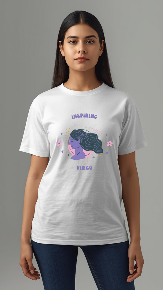 🌸 Inspiring Virgo Zodiac T-Shirt – Pure, Classy & Powerful ♍
