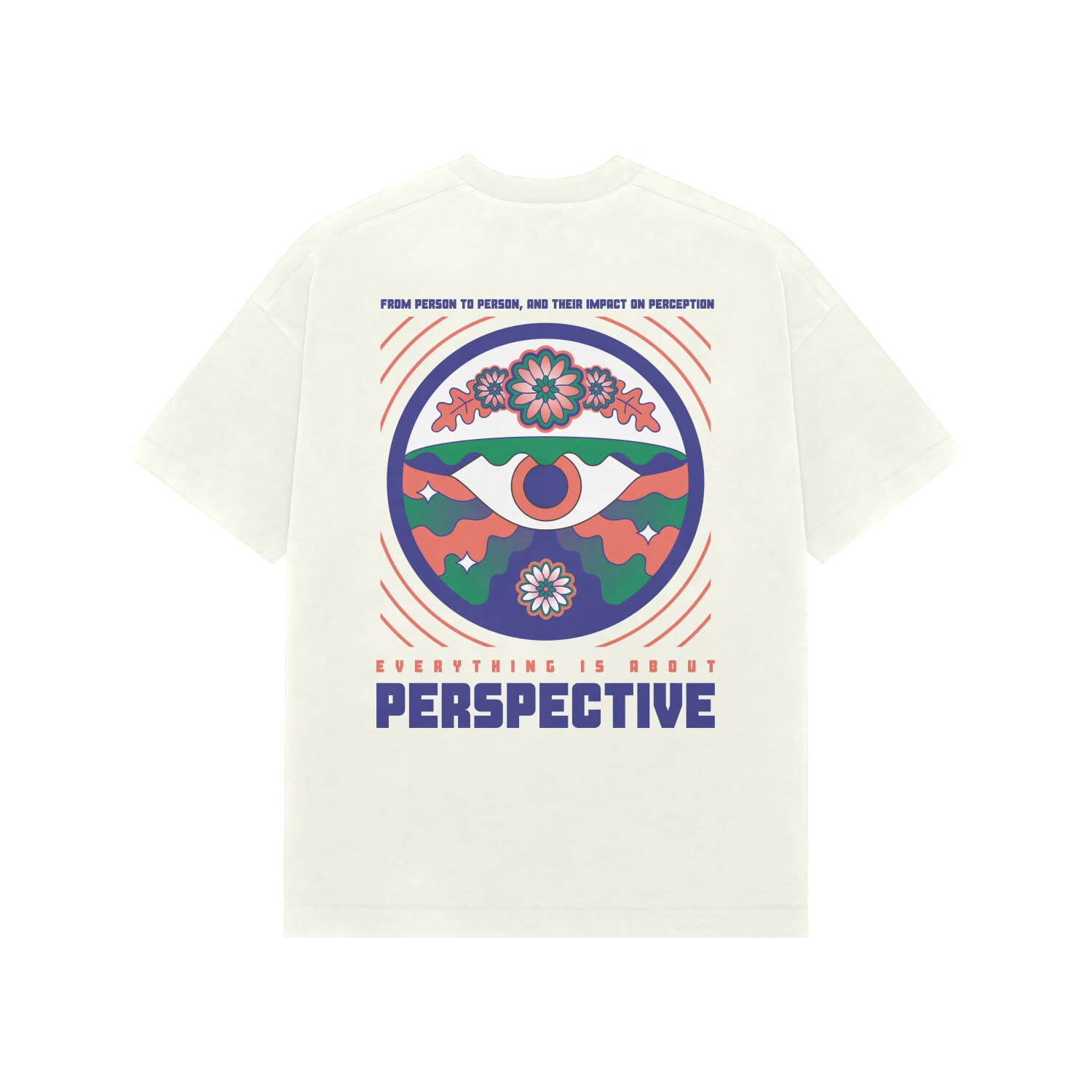 Perspective Psychedelic Eye Graphic Tee 🌸👁️