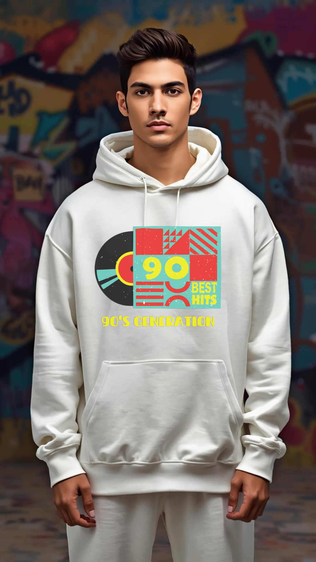 90’s Generation Oversized Hoodie 🎵 | Retro Streetwear for the OG Vibe