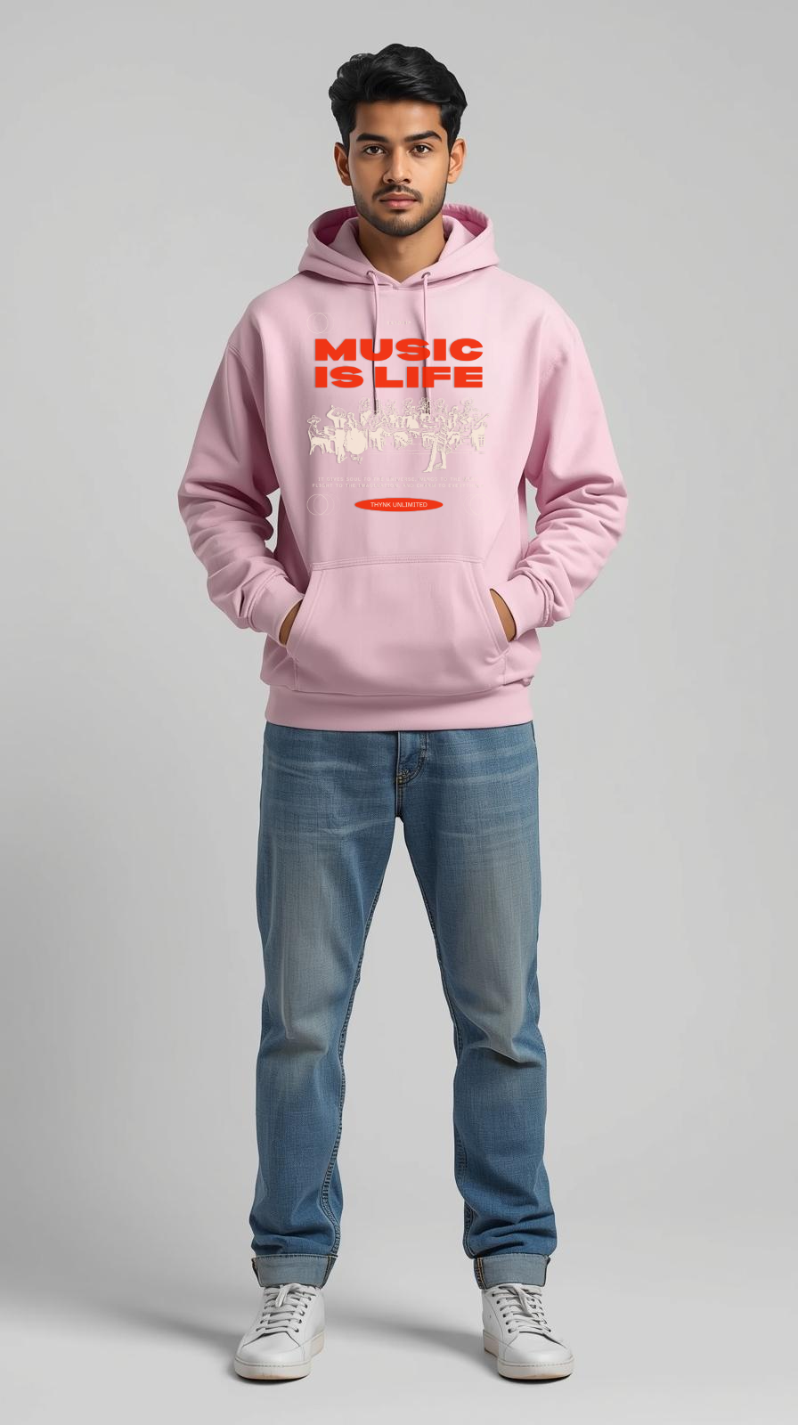 Music Is Life Hoodie 🎶 | 340 GSM Cotton-Fleece Premium Streetwear
