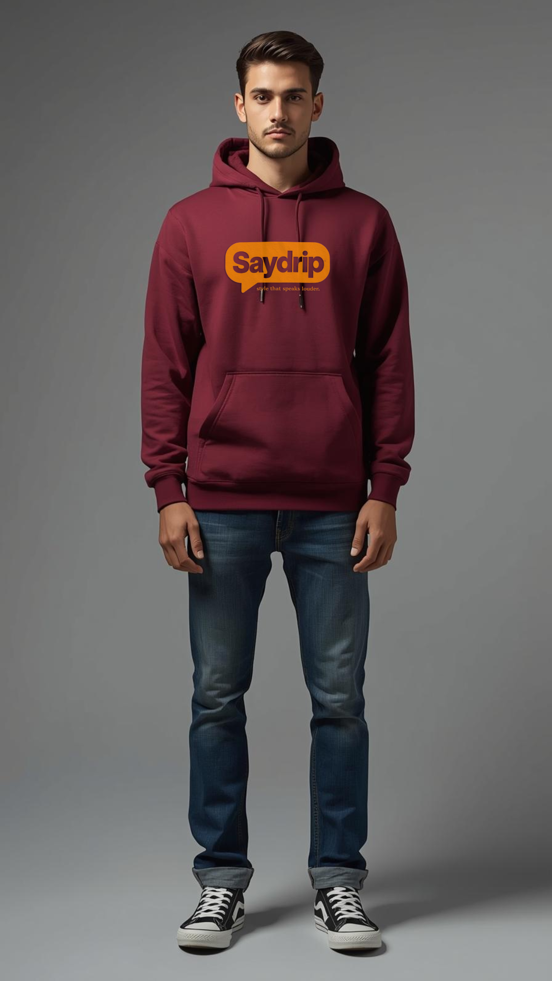 SayDrip Logo Hoodie | 340 GSM Premium Cotton-Fleece Streetwear 🧥