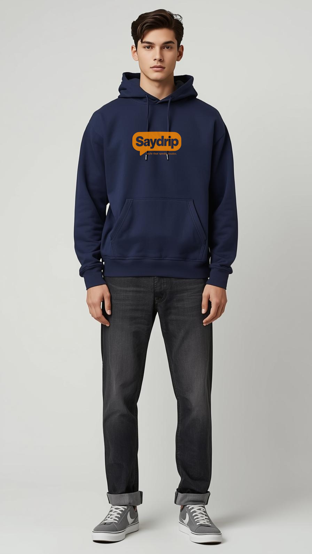 SayDrip Logo Hoodie | 340 GSM Premium Cotton-Fleece Streetwear 🧥