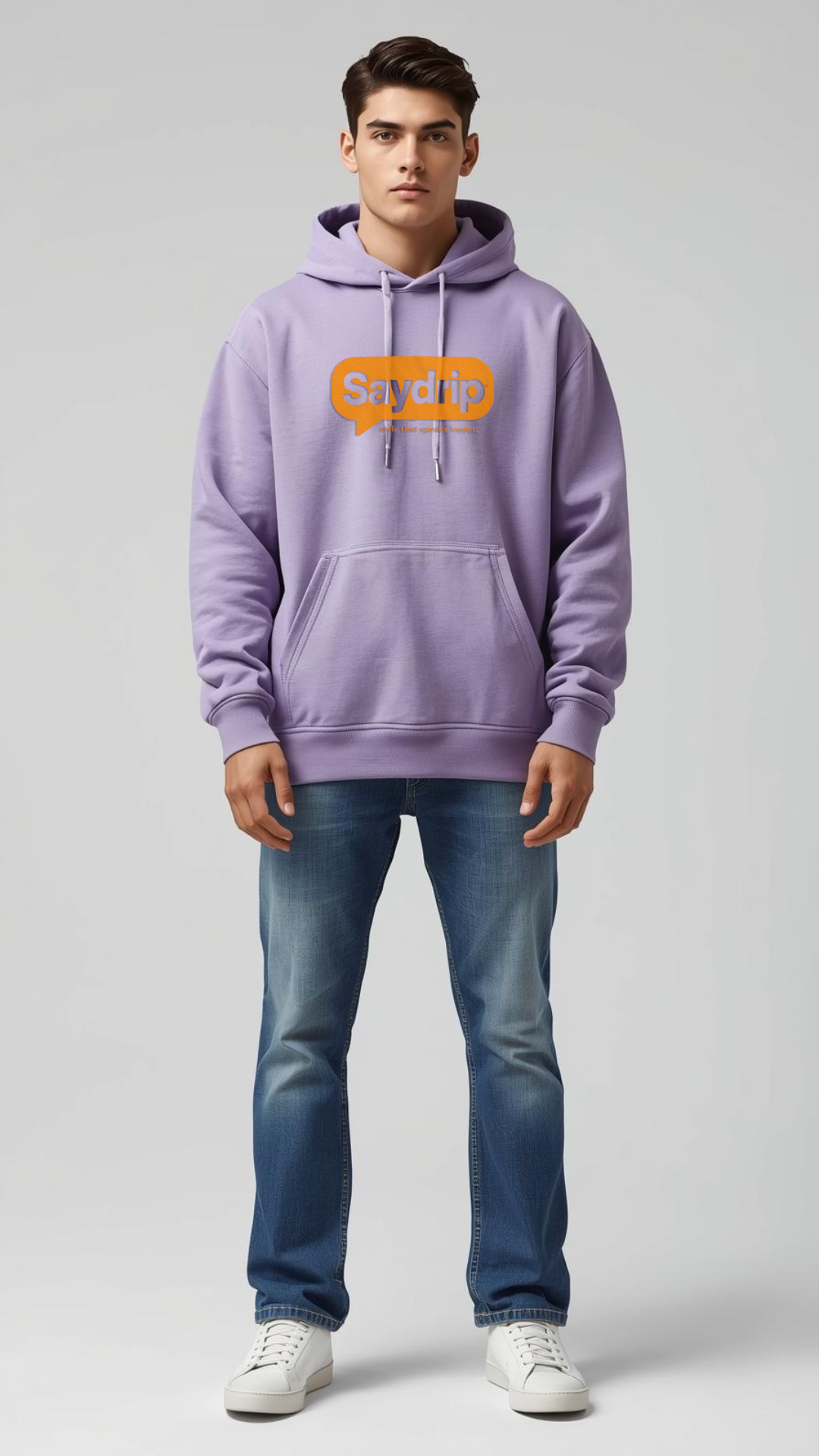 SayDrip Logo Hoodie | 340 GSM Premium Cotton-Fleece Streetwear 🧥