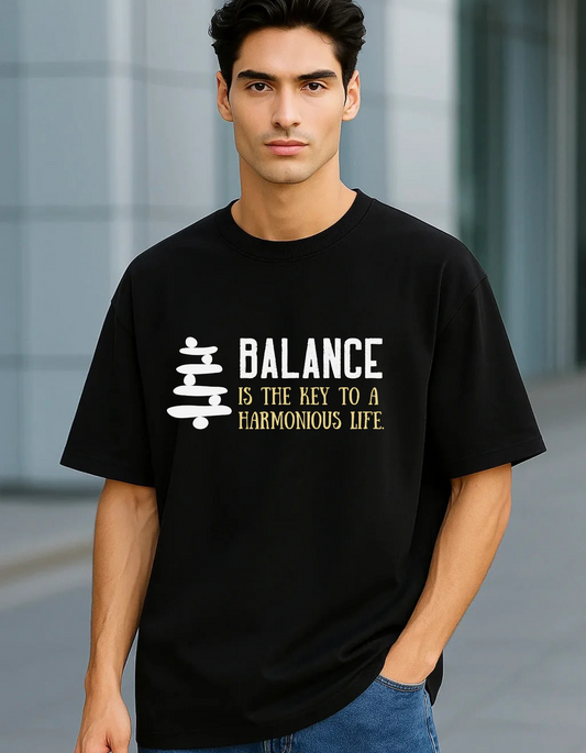SayDrip Oversized Tee – Balance Is The Key