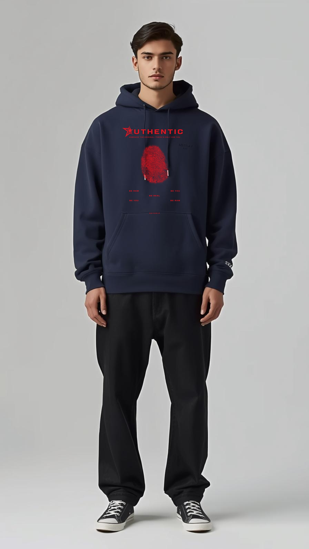 AUTHENTIC Fingerprint Hoodie | Be Raw. Be Real. Be You. 🔥