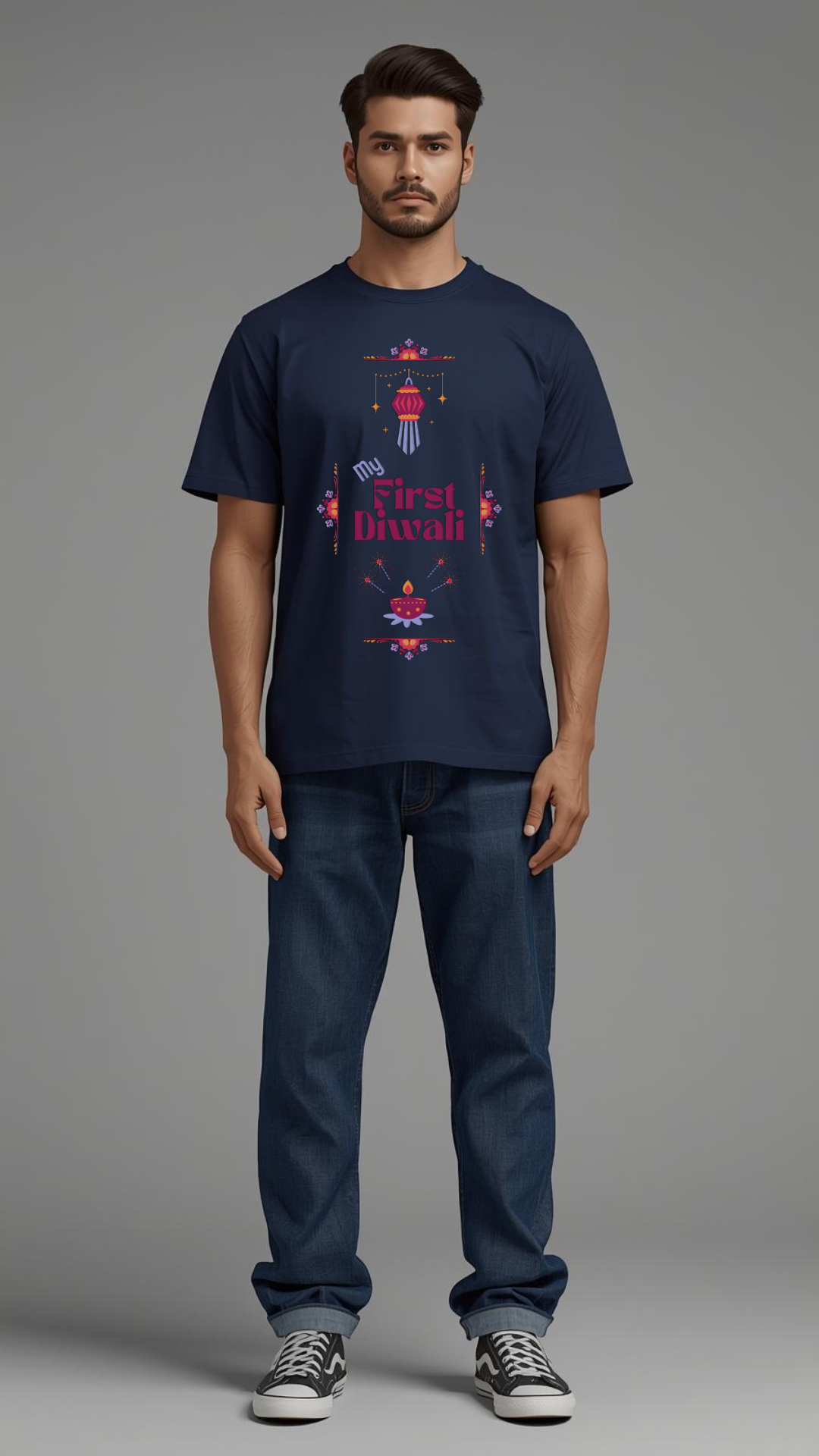 My First Diwali Oversized T-Shirt | Celebrate New Beginnings in Style ✨