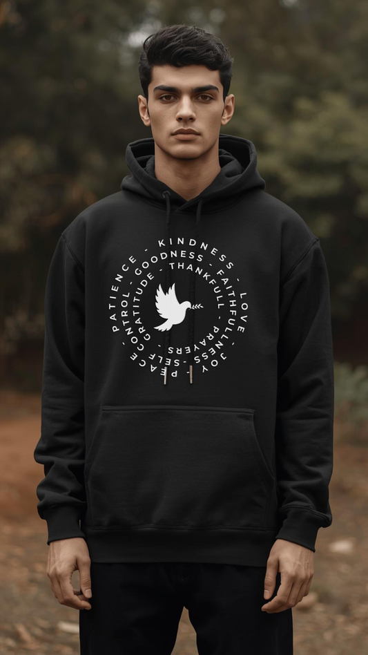 Spiritual Dove Oversized Hoodie 🕊️ – Faith, Peace & Good Vibes in Every Thread