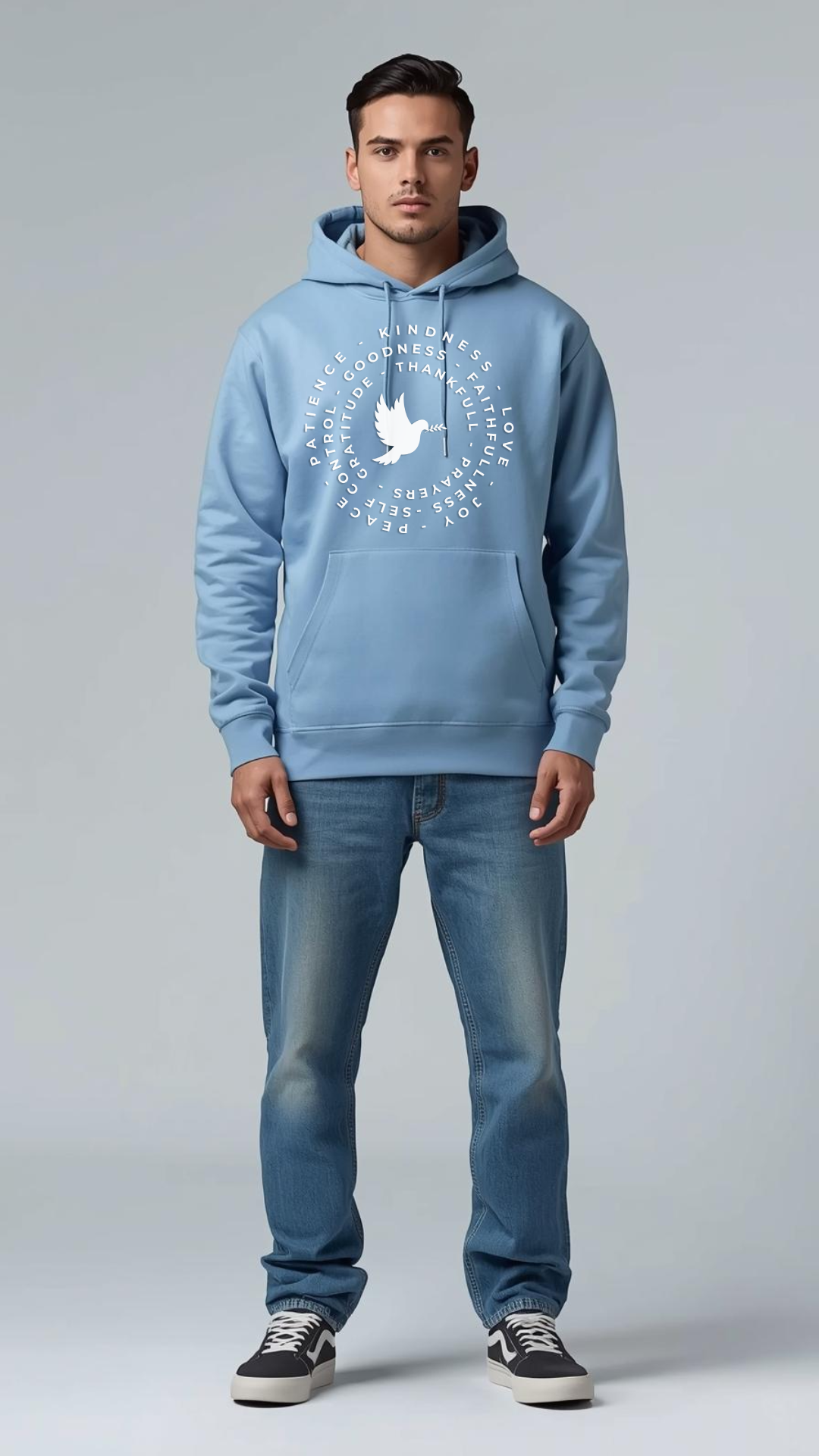 Spiritual Dove Hoodie 🕊️ – Faith, Peace & Good Vibes in Every Thread
